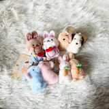  Móc khoá MK007 Thú Nhồi Bông Mini Đôi – Siêu Mềm, Cute & Dễ Phối 