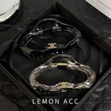  Kẹp tóc KTT0052 Claw Clip Đen Trong/Trắng Đen 