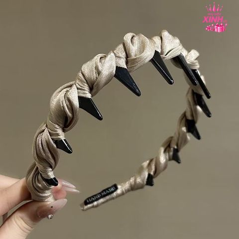  Cài tóc phồng BDD08 - vải bóng Twist Chic Headband 