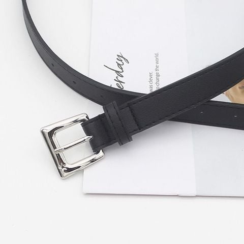  Thắt lưng MUNN04 Bản Nhỏ Khóa Vuông Basic – Nhẹ, Gọn, Dễ Phối Đồ 