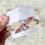  Kẹp Tóc KTT0064  Cánh Bướm Pha Lê – Vẻ Đẹp Lung Linh Cho Mái Tóc ✨ 