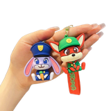  Móc khoá MK0024  Zootopia Judy & Nick 