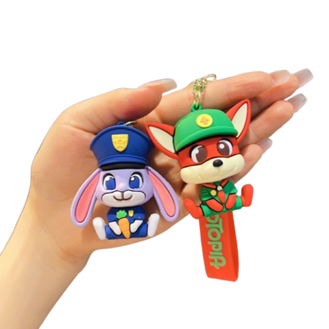  Móc khoá MK0024  Zootopia Judy & Nick 