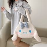  Túi hoạt hình TXT91 – Túi nhung mini Melody, Cinnamoroll & Kurumi siêu dễ thương 