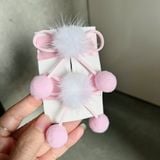  Set kẹp tóc bông bi đáng yêu KT0315 – Ngọt ngào, nổi bật, cực xinh cho nàng bánh bèo 