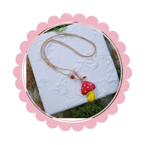  Dây Chuyền Nấm Đỏ DVC0018 – Phụ Kiện Handmade 