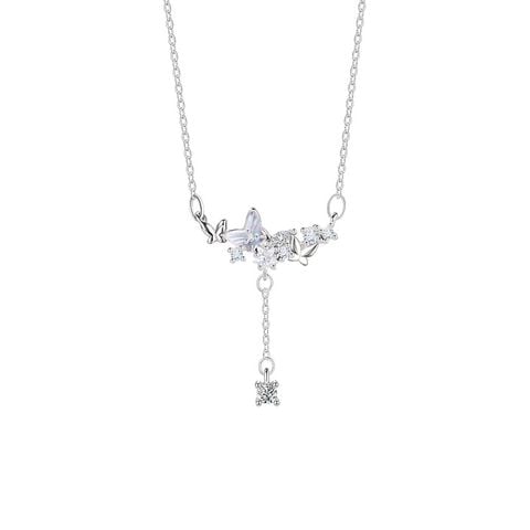  Dây chuyền DVC0041 Mặt Hồ Điệp Đính Đá 