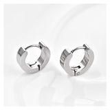  Bông tai TB0427 – Khuyên tròn titan tối giản, đeo nhẹ tai không kích ứng 