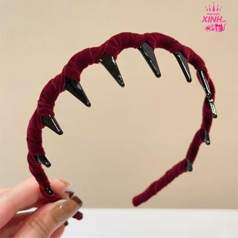  Cài phồng nhung  BDD09 – “Velvet Twist Luxe Headband” ✨ 