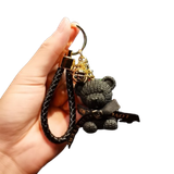  Móc khóa  MK0030  gấu đen – Cool ngầu, sang xịn, phong cách cá tính 