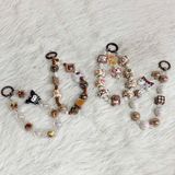  Dây đeo DTC05 điện thoại charm cao cấp Mix nude/kem sang xịn, thanh lịch 