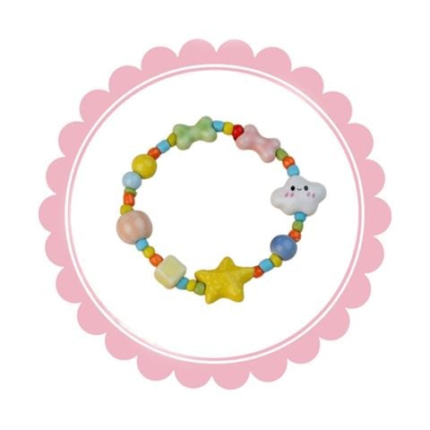  Vòng đeo tay LCT219 – Mây trắng pastel đáng yêu 