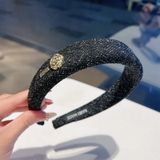  Băng Đô Tweed Đính Logo BDD014 – Sang Chảnh Chuẩn Tiểu Thư 