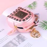  Móc Khóa MK81 – Hình Túi Mini Da Mềm Đính Nút Kim Loại Sang Trọng 