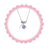  Dây chuyền DVC0036 Mặt Nơ Xinh Đính Đá 