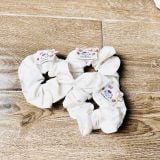  Cột tóc CT0017 Scrunchie hoa vải Hàn Quốc 