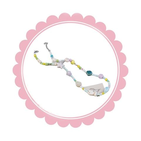  Dây chuyền DVC0025 Hạt cườm Pastel 