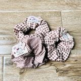  Cột tóc CT0017 Scrunchie hoa vải Hàn Quốc 