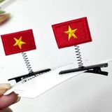  Kẹp Tóc Lá Cờ Việt Nam KLC01 – Tự Hào Dân Tộc, Tỏa Sáng Phong Cách ✨ 