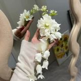  Kẹp tóc KTT0054 Hoa Cascad KTT0054 Hoa Rơi Pastel Hồng/Trắng/Xan 