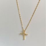  Dây chuyền DVC0040 Mặt Thánh Giá Đính Đá 