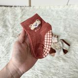 Vớ  VOV006 cho bé 1-3 tuổi mềm êm, chống trượt, siêu xinh họa tiết gấu 