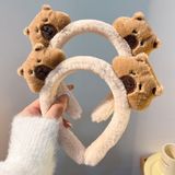  Băng đô BDD033 Headband Gấu Capybara Lông Xù 