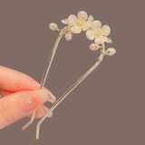  Trâm cài tóc KTT0035 – Tuyết hoa trắng ngọc trai tinh khôi, thanh lịch 