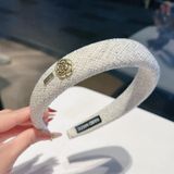  Băng Đô Tweed Đính Logo BDD014 – Sang Chảnh Chuẩn Tiểu Thư 