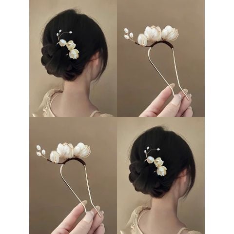  Trâm cài KTH08 – Hoa Mộc Lan , Thanh lịch 