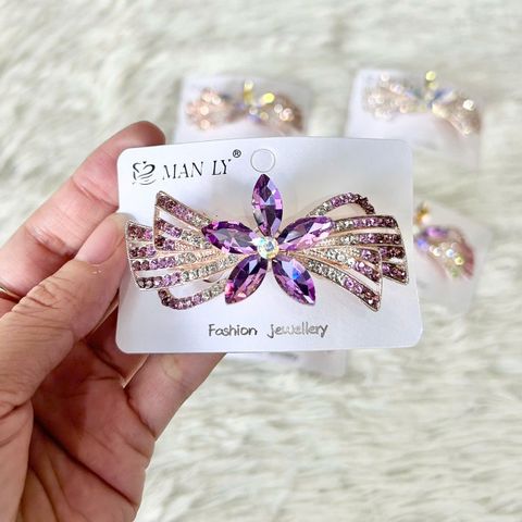  Kẹp Tóc KTT0066 Nơ Đá Pha Lê  – Rực Rỡ Sắc Màu 