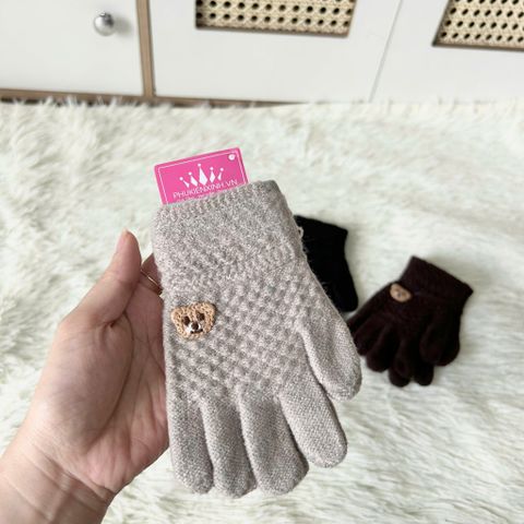  Bao tay  VOV002 cho bé 3,5-6 tuổi  giữ ấm mùa đông, màu trung tính sang xịn 