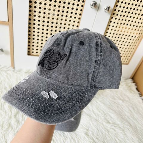  Nón NCC0343 – Wash xám cá tính, style streetwear 