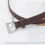  Thắt lưng MUNN04 Bản Nhỏ Khóa Vuông Basic – Nhẹ, Gọn, Dễ Phối Đồ 