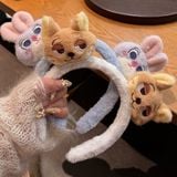  Băng đô BDD037 Headband Lông Xù Gắn Bé Thỏ/Cáo 