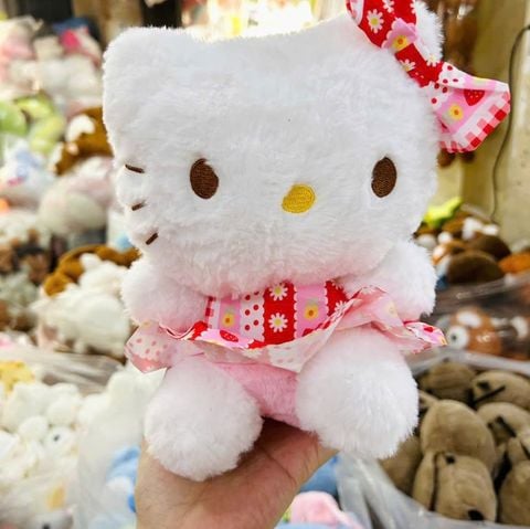  Mèo Hello Kitty Bông CGC034 – Phiên Bản Váy Hoa 