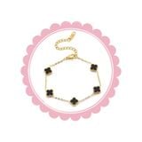  Lắc Tay LCT90 – Hạt Charm May Mắn, Titan Không Đen, Chống Nước 