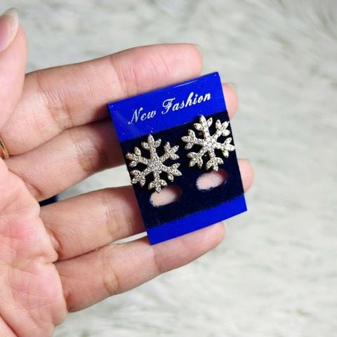  Bông tai TB0458 - Bông Tuyết 1cm Sang Chảnh Nhẹ Nhàng 