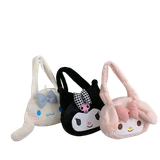  Túi hoạt hình TXT91 – Túi nhung mini Melody, Cinnamoroll & Kurumi siêu dễ thương 