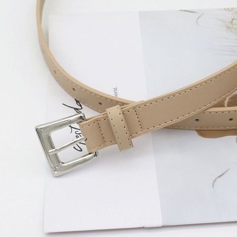  Thắt lưng MUNN04 Bản Nhỏ Khóa Vuông Basic – Nhẹ, Gọn, Dễ Phối Đồ 