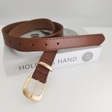  Thắt lưng MUNN03 Khóa Vuông Vintage – Thanh Lịch, Dễ Phối Đồ Hằng Ngày 