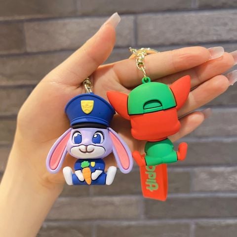  Móc khoá MK0024  Zootopia Judy & Nick 