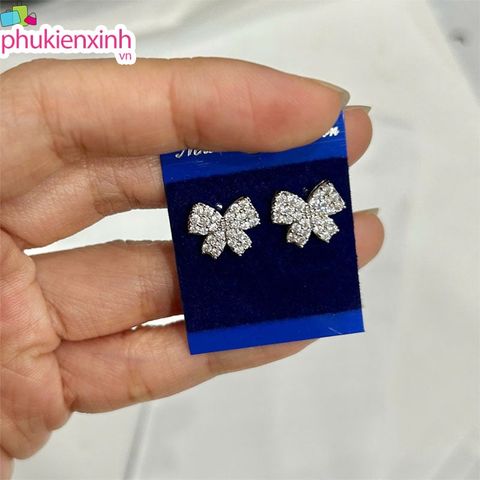  Bông Tai Đính Đá TB0400 – Tỏa Sáng Như Nàng Hoa Bốn Lá May Mắn 
