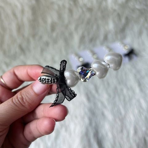  Kẹp Tóc Nơ Ngọc Trai Tiểu Thư KTT0084 