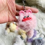  Móc khóa thú bông MK0016 – Lông xù siêu cute, màu sắc đa dạng, hot trend 