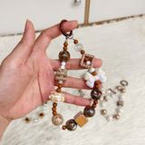  Dây đeo DTC05 điện thoại charm cao cấp Mix nude/kem sang xịn, thanh lịch 