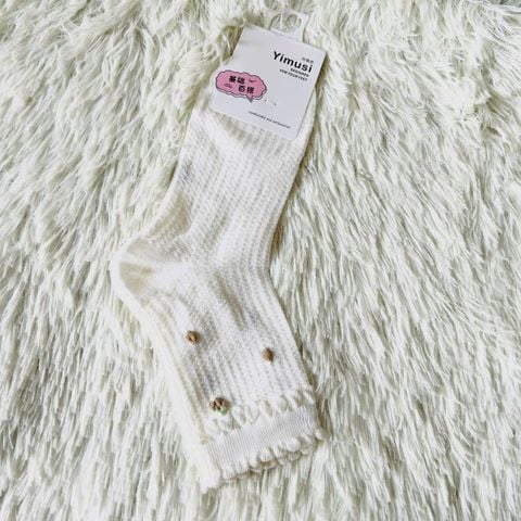  Tất Cổ Cao Viền Bèo VOV0012 – Phong Cách Vintage 