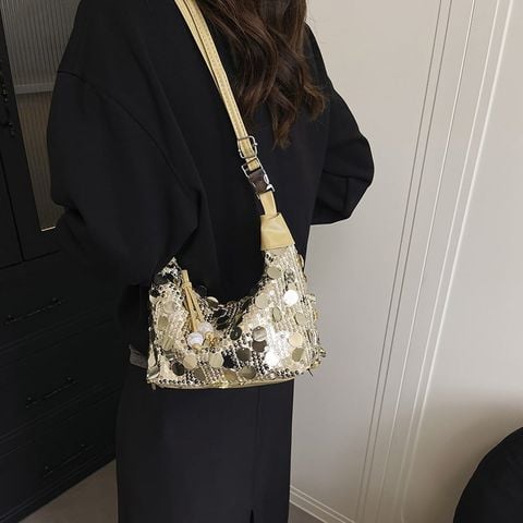  Túi xách XTT010 Sequins Trắng – Lấp Lánh, Cực Trend Đi Chơi & Party 
