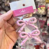  Kẹp Tóc KT0332 – Nơ Caro Dễ Thương 