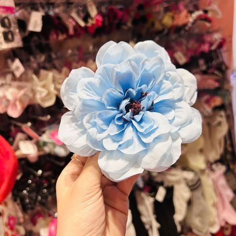  Kẹp tóc hoa KTH08 -Hoa Thược Dược Bông to nổi bật, kẹp chắc, phối là xinh 